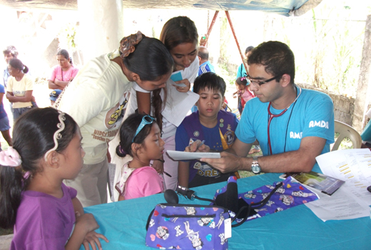 Dr Edmond Fernandes in relief mission in typhoon hit Philippines